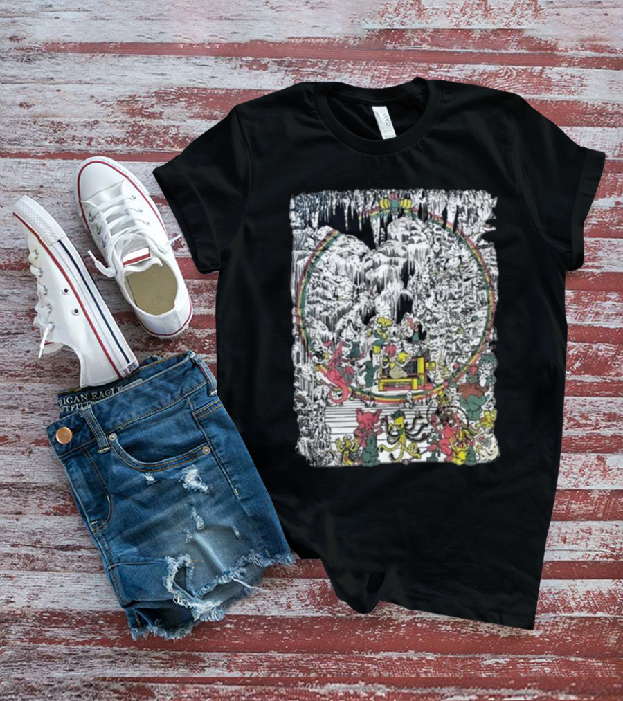 Brian Blomerth Sprinkle’s Glow Mineralogy Psychedelic Cavern Creatures And Vibrant Cosmic Scenes T-Shirt