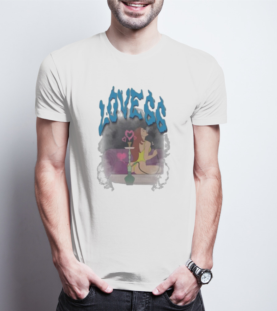 Love66 Chicklet And Maleni Hookah Lounge Scene T-Shirt