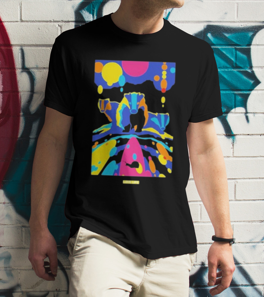 Chris Packham Badgers Glow In The Dark Colorful Wildlife T-Shirt