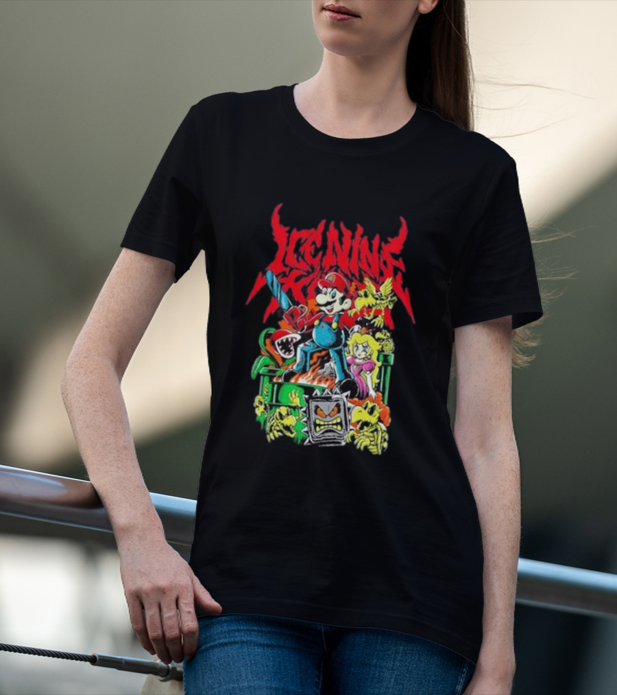 Ice Nine Kills Party Of Darkness Mario Horror Mashup T-Shirt