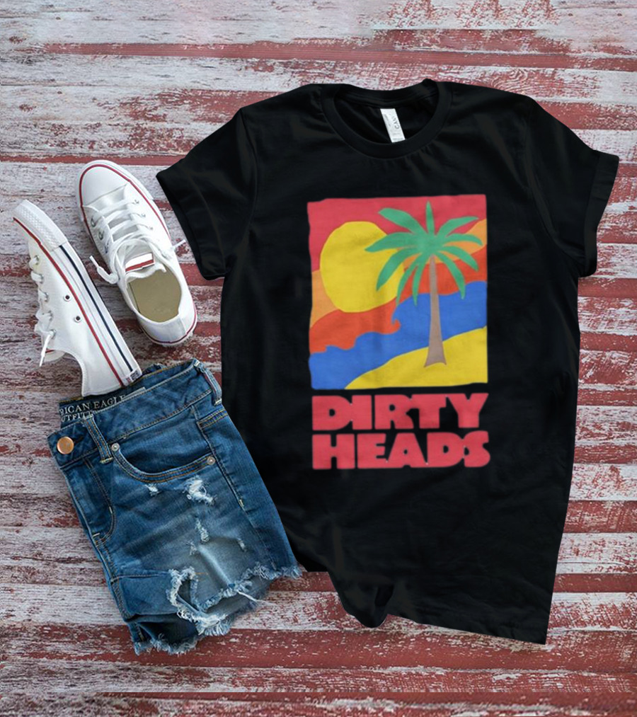 Dirty Heads Palm Tree Sunset Beach Vibes T-Shirt