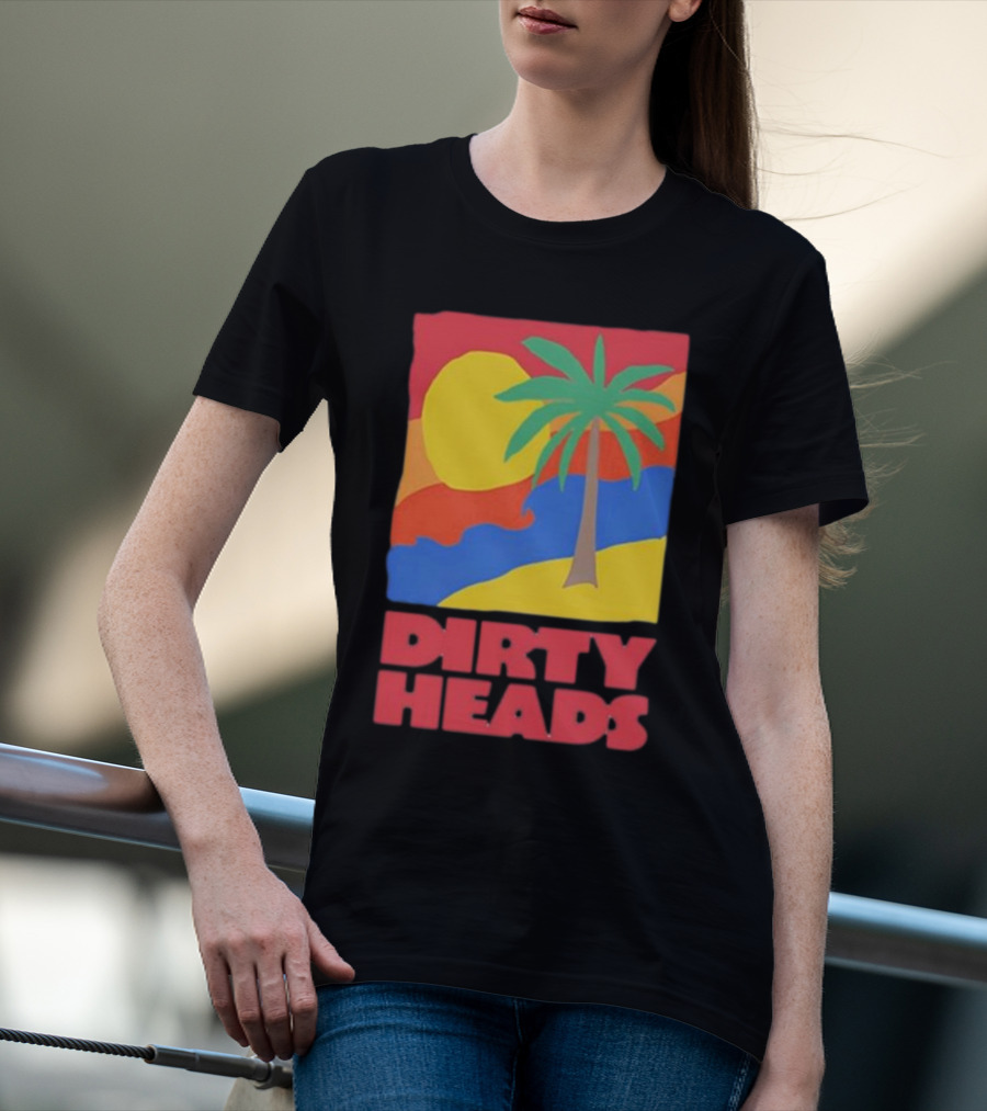Dirty Heads Palm Tree Sunset Beach Vibes T-Shirt