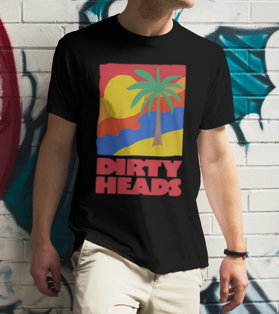 Dirty Heads Palm Tree Sunset Beach Vibes T-Shirt