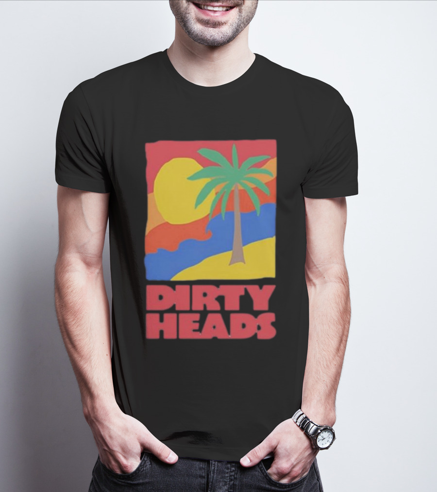 Dirty Heads Palm Tree Sunset Beach Vibes T-Shirt