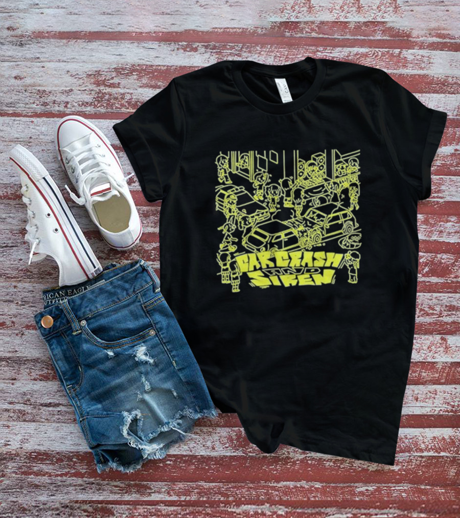 Jazzputin Car Crash Chaos And Siren Scene T-Shirt