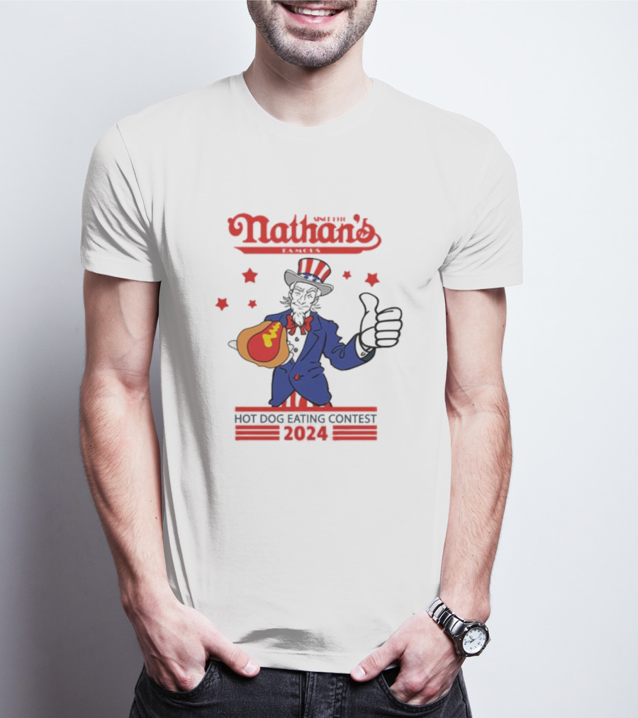 Nathan's Famous 2024 Hot Dog Eating Contest T-Shirt