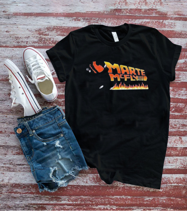 Marte McFly Fire Player Retro Flame T-Shirt