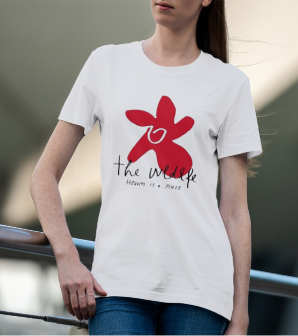 The Wldlfe Heaven Is A Place Red Flower T-Shirt