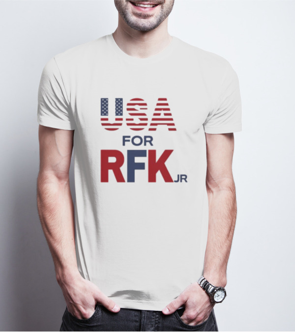 USA For RFK Jr American Flag T-Shirt