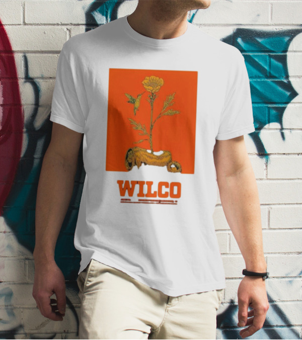 Wilco Jun 12 2024 Riverside Theatre Milwaukee WI Floral Hummingbird T-Shirt