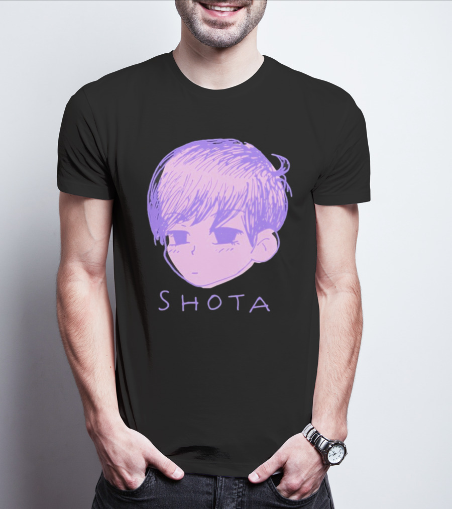 Kitsune Heroes Omo Cat Shota Anime Character Face Drawing T-Shirt