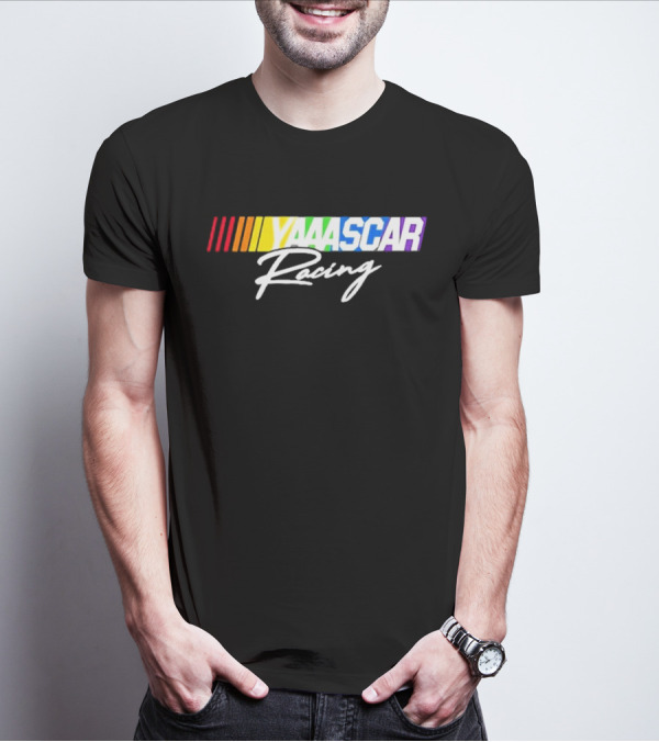 NASCAR Yaaascar Racing Checkered Flag Sports T-Shirt