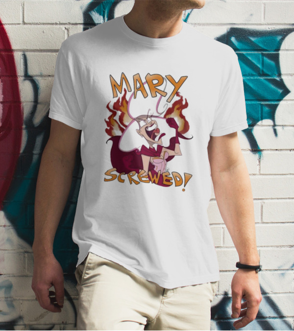 Mortal Kombat Mary Screwed Angry Fire T-Shirt