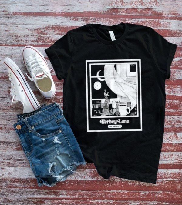 Kerbey Lane All Day Cafe Night Window Scene T-Shirt
