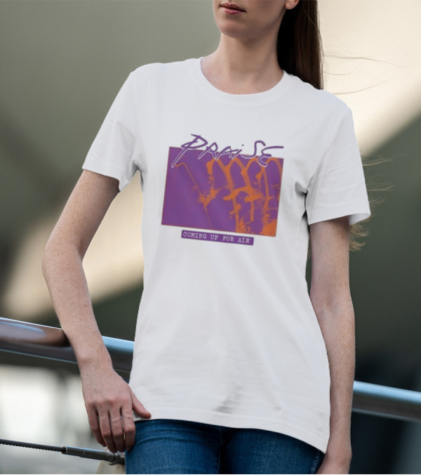 Praise Coming Up For Air Purple And Orange Abstract T-Shirt