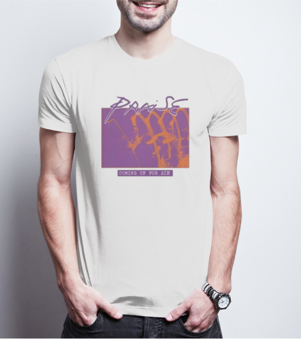 Praise Coming Up For Air Purple And Orange Abstract T-Shirt