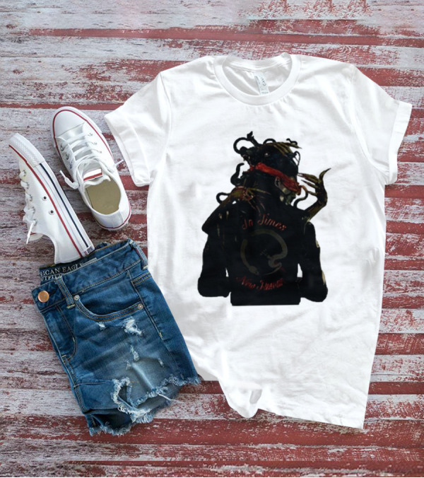 QOTSA In Times New Roman Blindfolded Figure With Entangled Hands T-Shirt