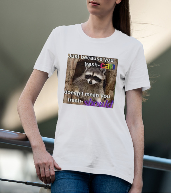 Just Because You Trash Can Doesn’t Mean You Trash Should Raccoon T-Shirt