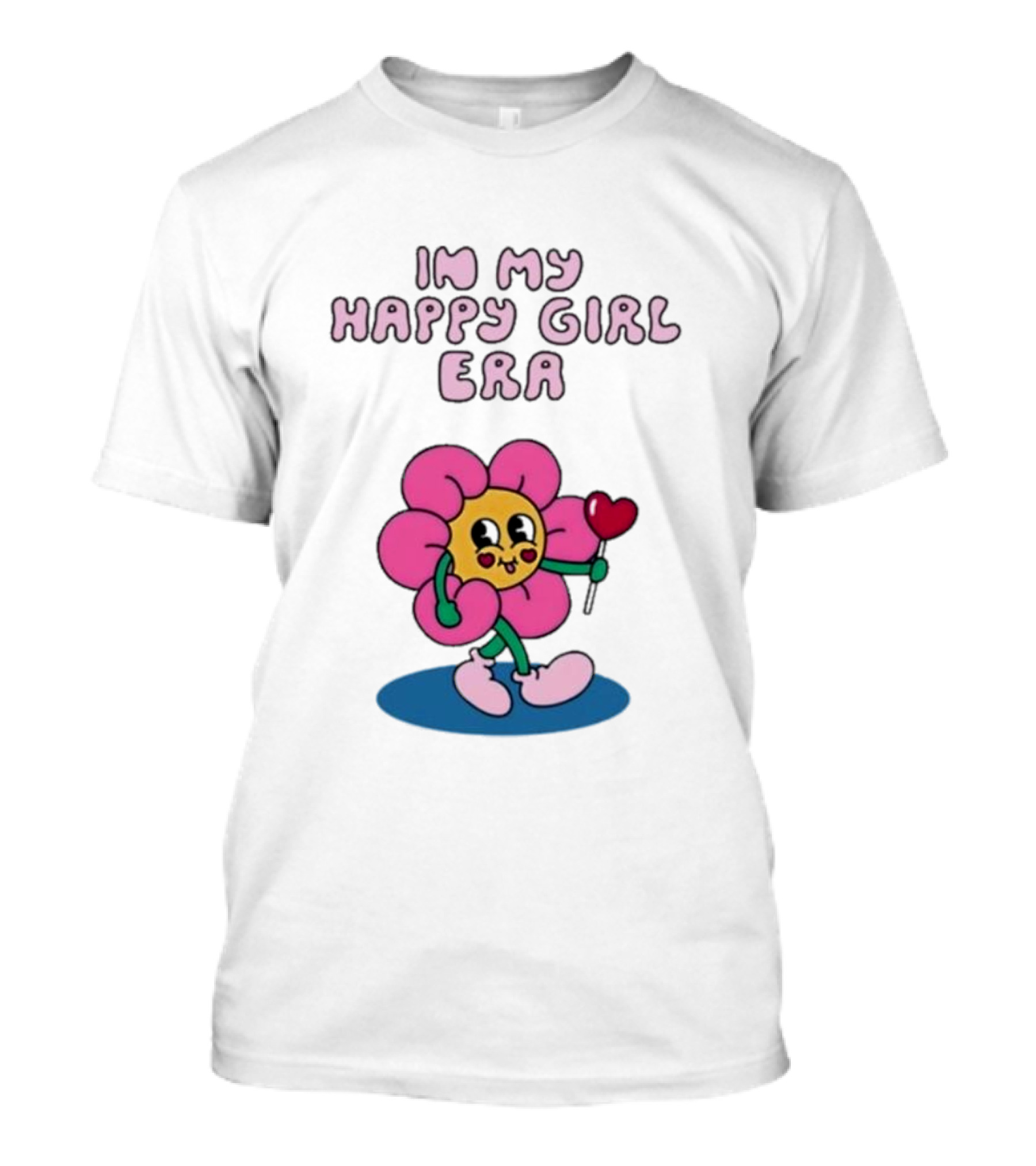 Sid The Visual Kid In My Happy Girl Era Flower Character With Heart Wand T-Shirt