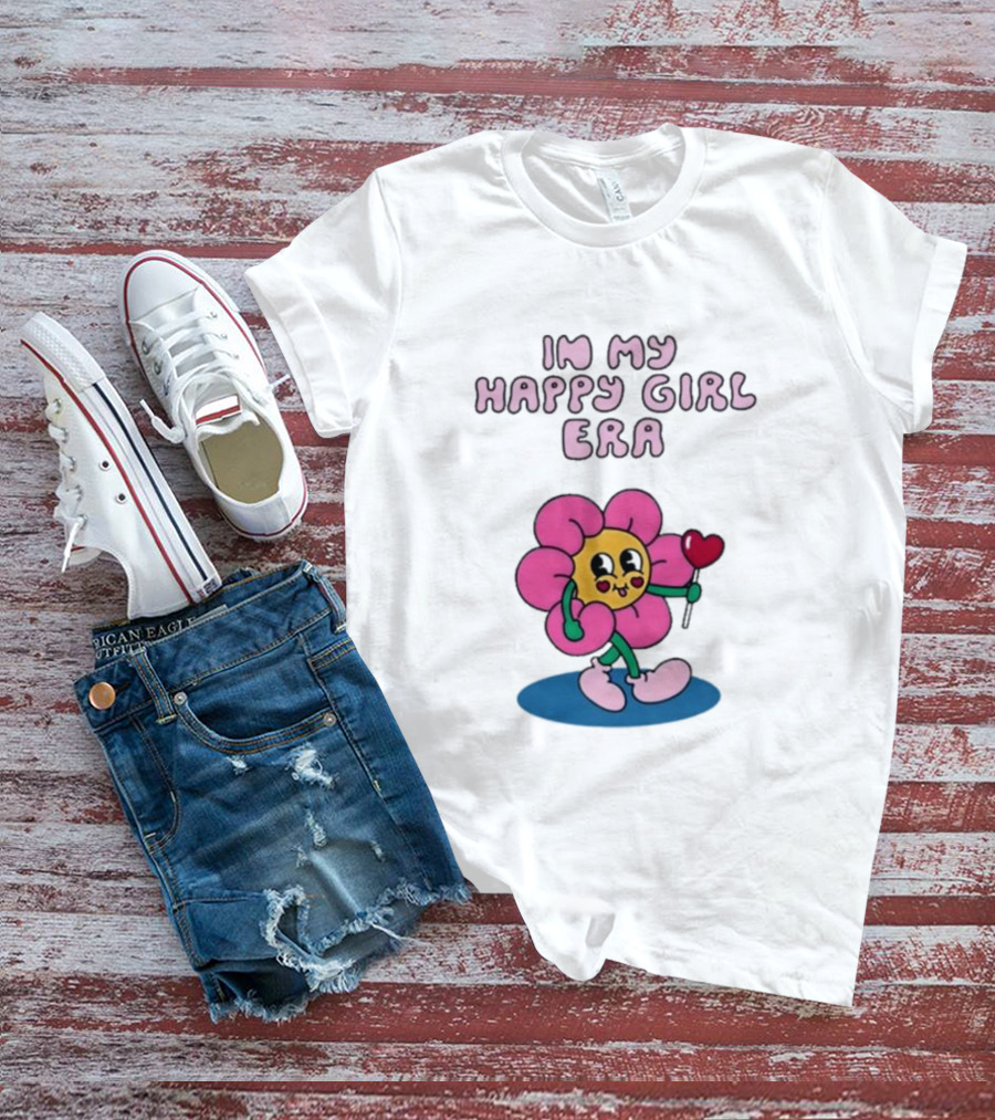 Sid The Visual Kid In My Happy Girl Era Flower Character With Heart Wand T-Shirt