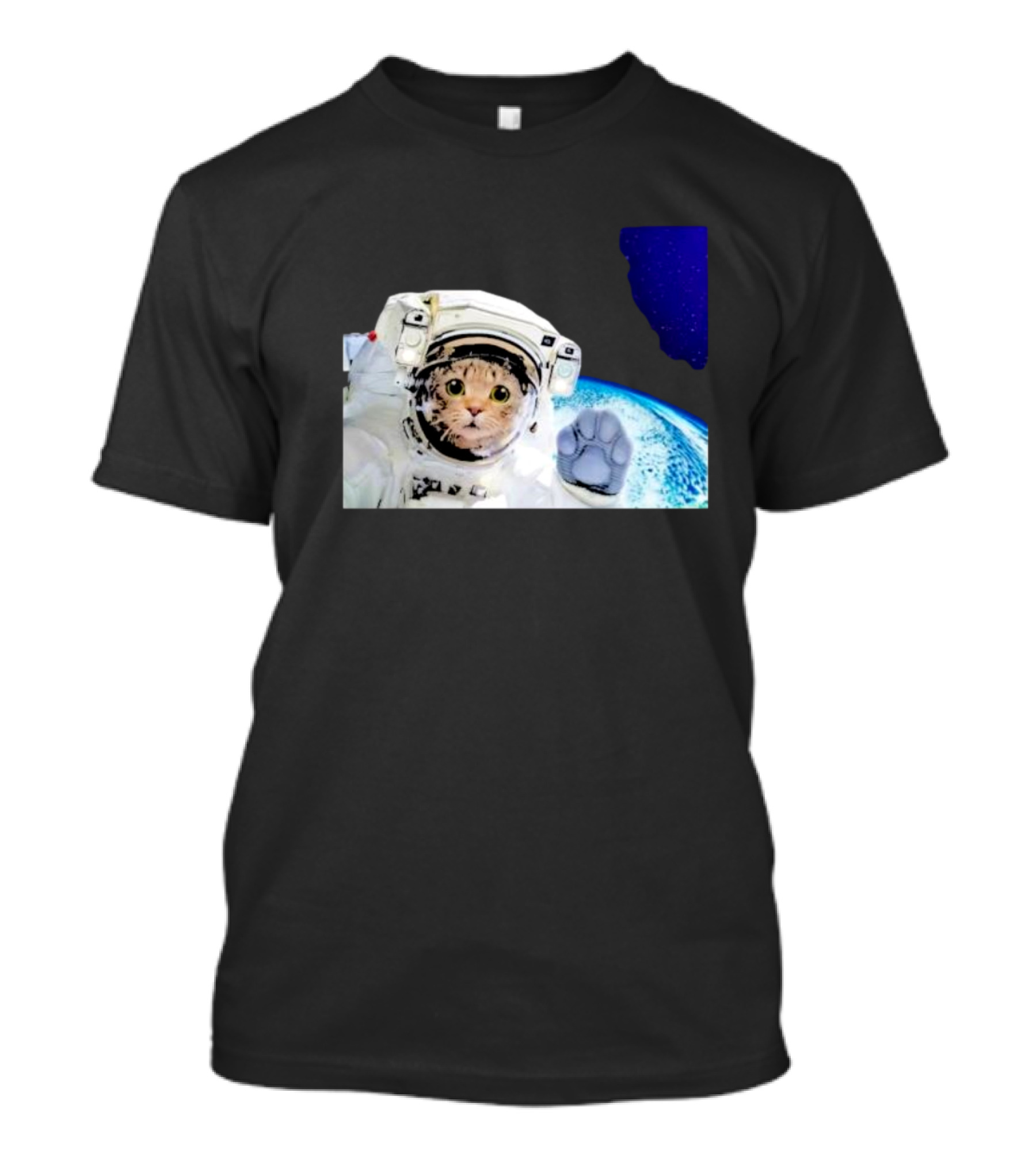 Space Kitty Kitten Astronaut 2024 Earth Adventure T-Shirt