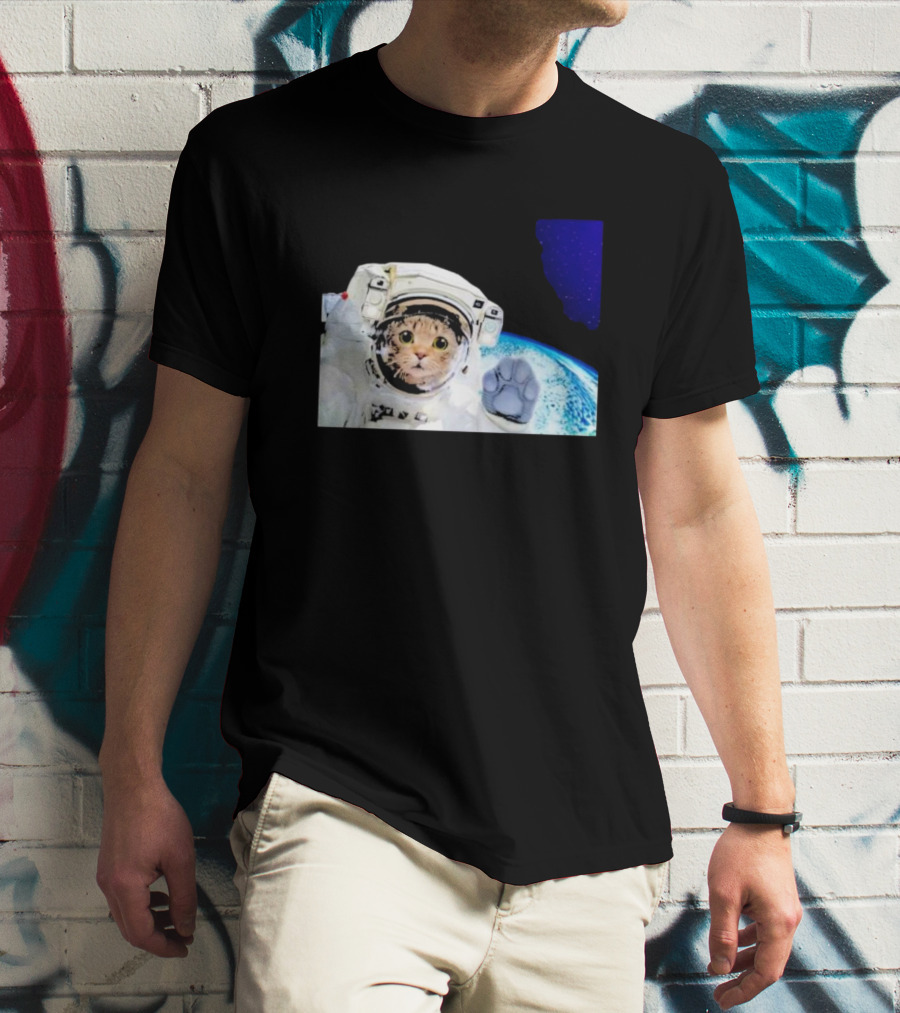 Space Kitty Kitten Astronaut 2024 Earth Adventure T-Shirt