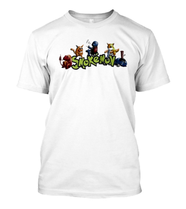 Streetwear 90s Vintage Smokemon Characters Graphics T-Shirt