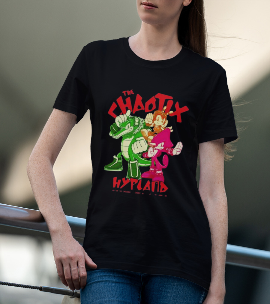 The Chaotix Hypland Vector The Crocodile Charmy Bee Espio The Chameleon T-Shirt