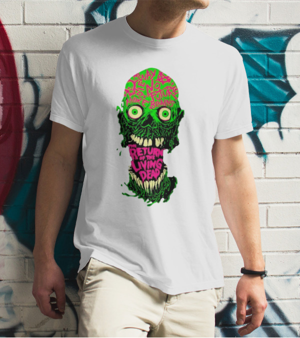 The Return Of The Living Dead Skull No Future More Brains Horror T-Shirt