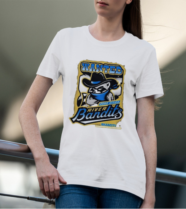 Wanted Quad Cities River Bandits Gnarcity Collectors And Knickleheads T-Shirt