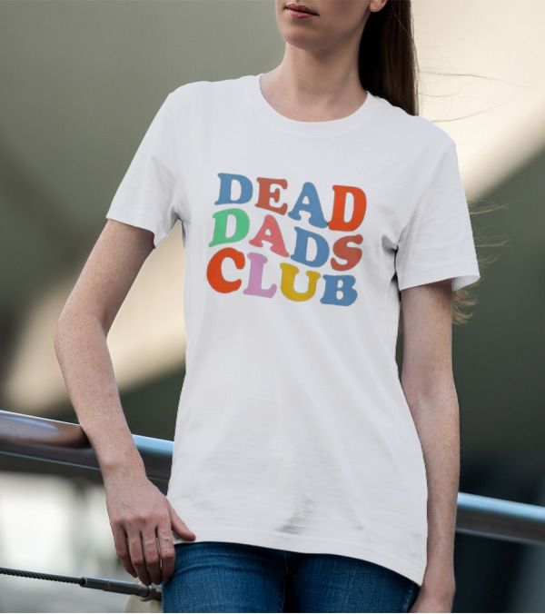 Wenshmoople Multicolored Dead Dads Club T-Shirt