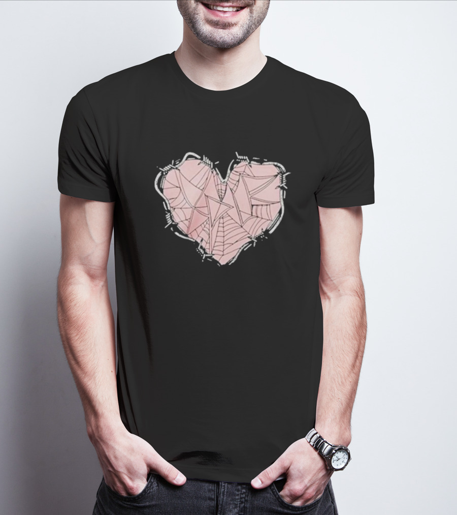 Xplr Barbed Wire Heart Geometric T-Shirt