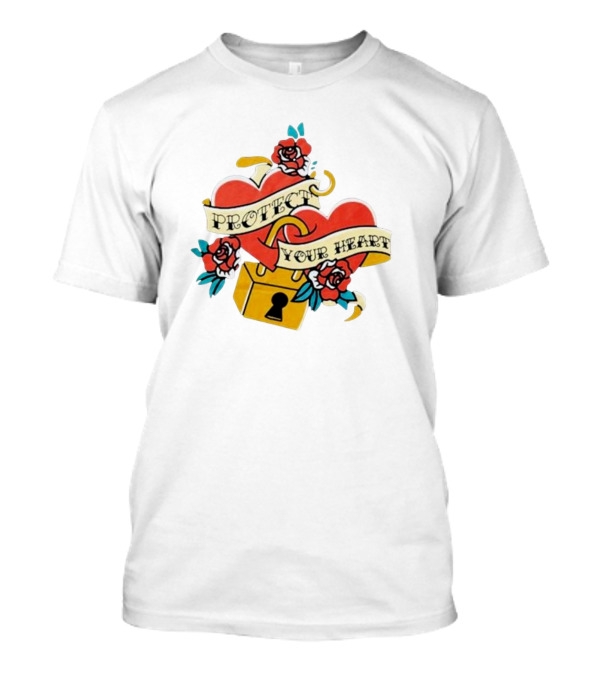 Protect Your Heart Tattoo Roses Lock And Key Xplr T-Shirt