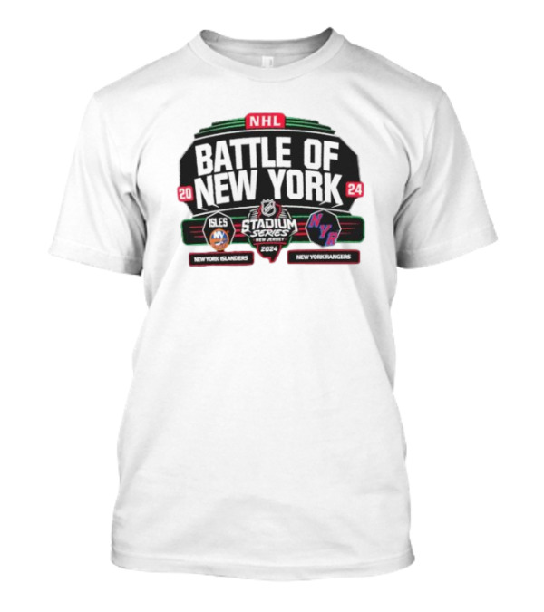 NHL Battle Of New York 2024 Stadium Series New York Islanders Vs New York Rangers T-Shirt
