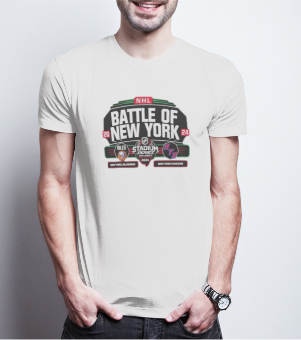 NHL Battle Of New York 2024 Stadium Series New York Islanders Vs New York Rangers T-Shirt