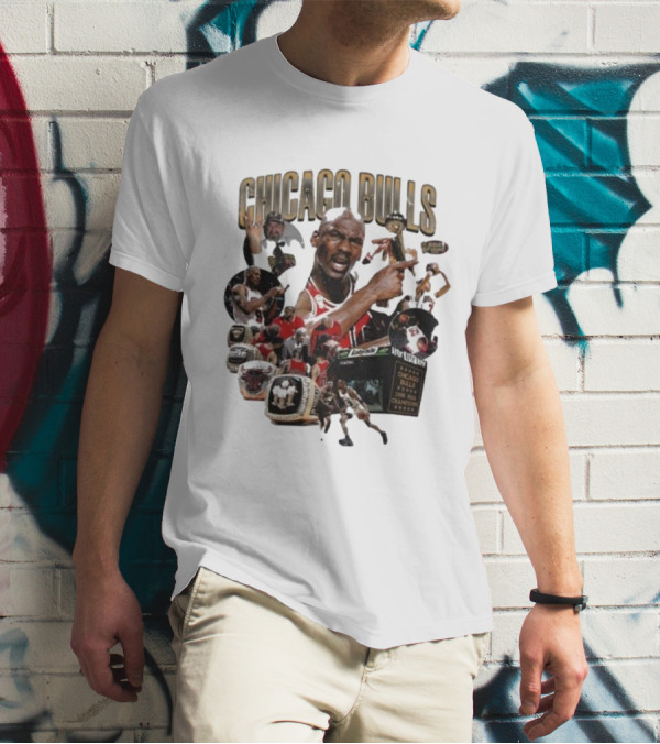 Chicago Bulls NBA Legends And Victory Celebrations T-Shirt