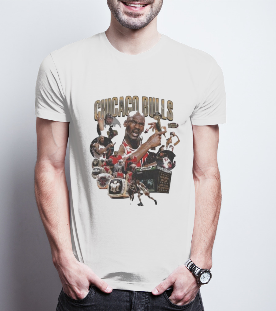 Chicago Bulls NBA Legends And Victory Celebrations T-Shirt