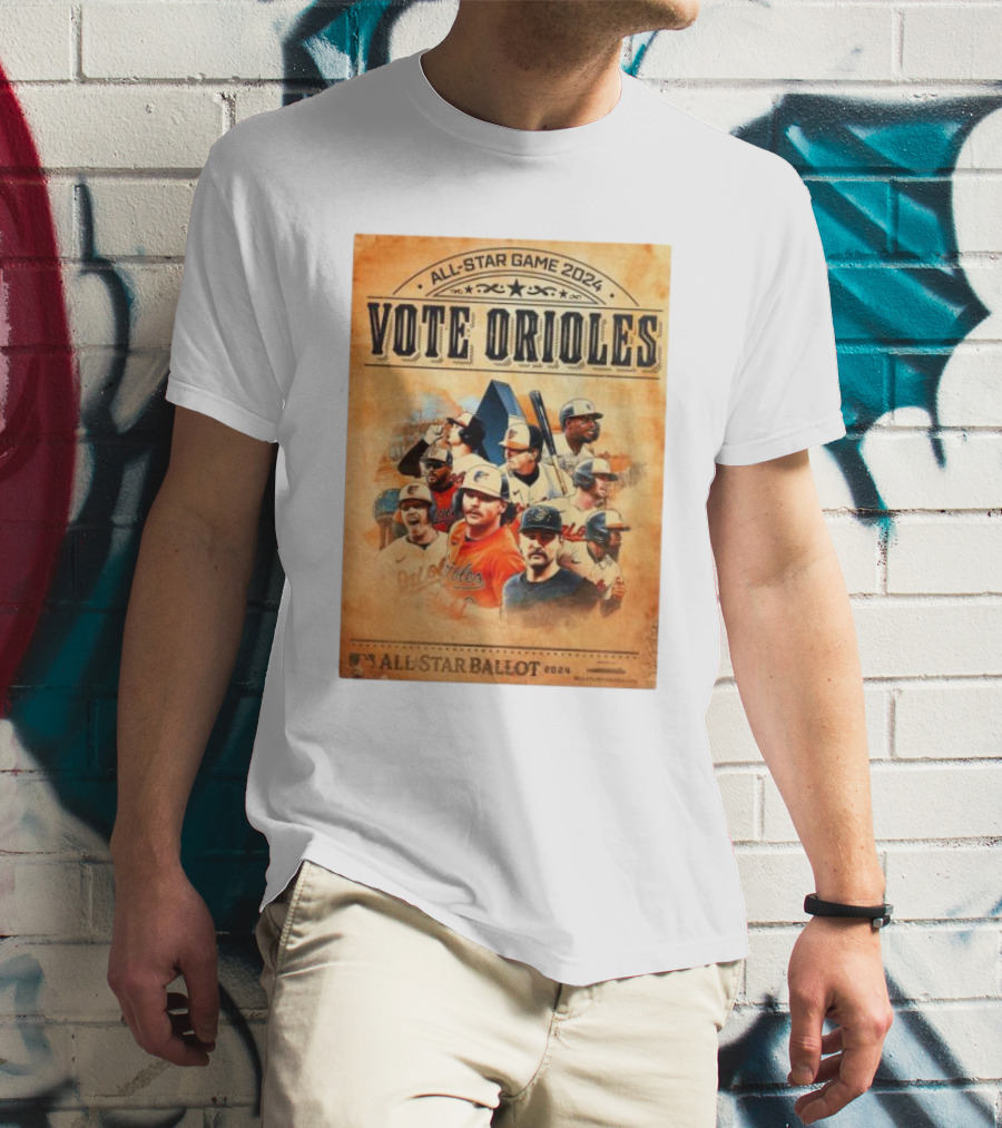 All Star Game 2024 Vote Orioles All Star Ballot T-Shirt