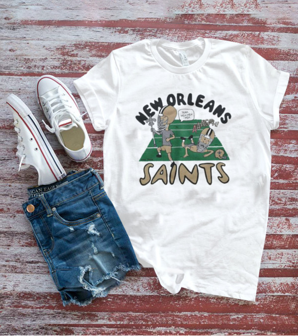 New Orleans Saints Beavis And Butt-Head Football Antics Yeah T-Shirt