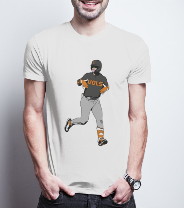 VOLS Baseball Player Bubblegum T-Shirt