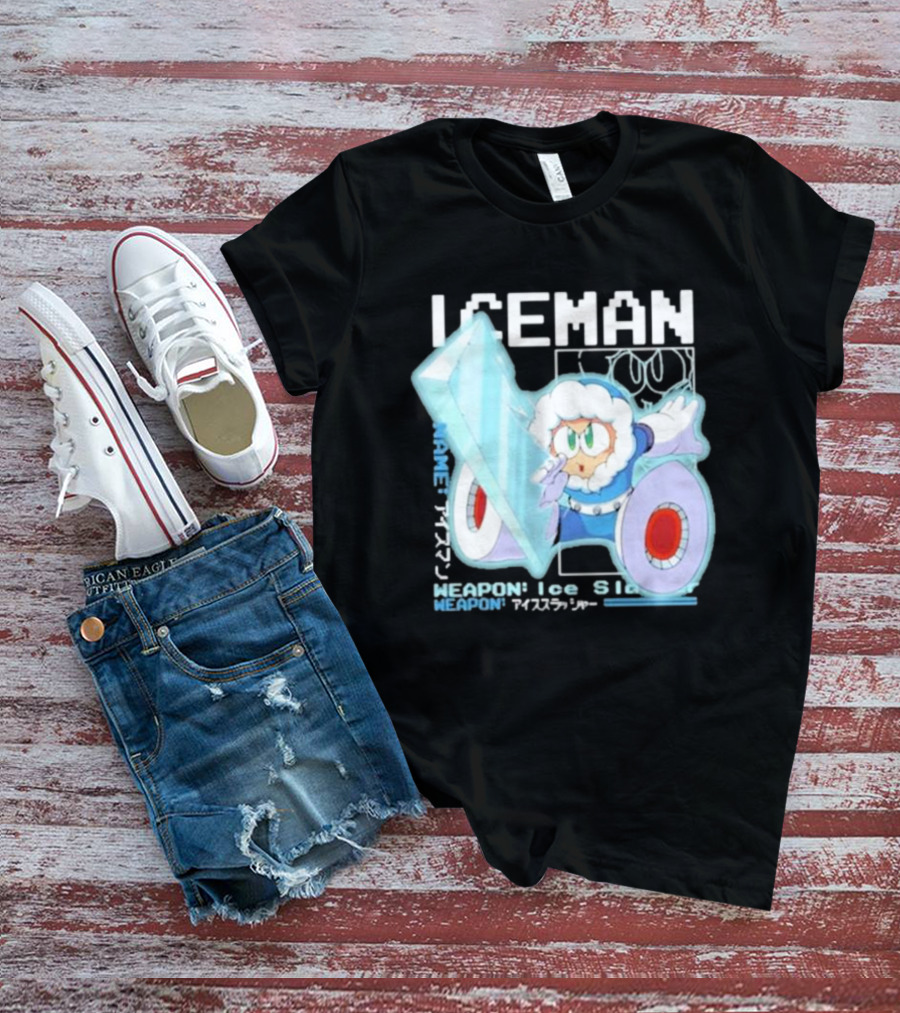 Capcom Iceman Mega Man Weapon Ice Slasher T-Shirt