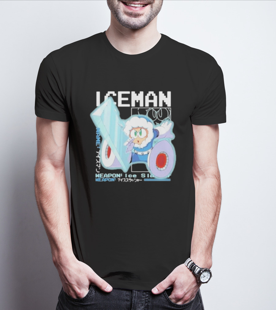 Capcom Iceman Mega Man Weapon Ice Slasher T-Shirt