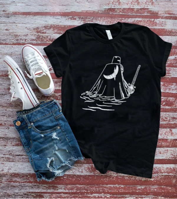 Kang Krule Moonlit Warrior Cape And Sword T-Shirt