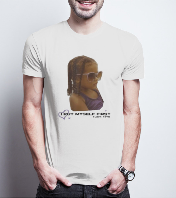 I PUT MYSELF FIRST Keys Affirmations Kid Sunglasses T-Shirt