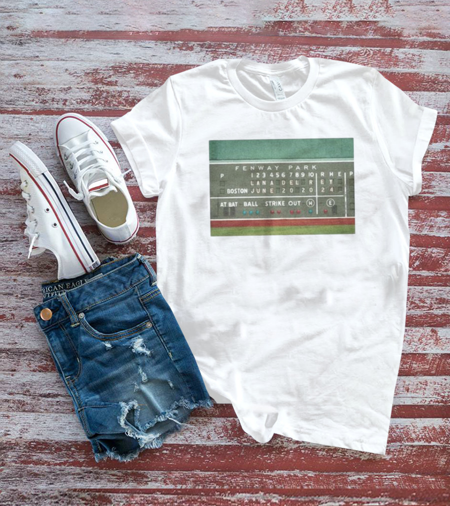 Fenway Park Lana Del Rey Boston June 2024 Green Monster T-Shirt