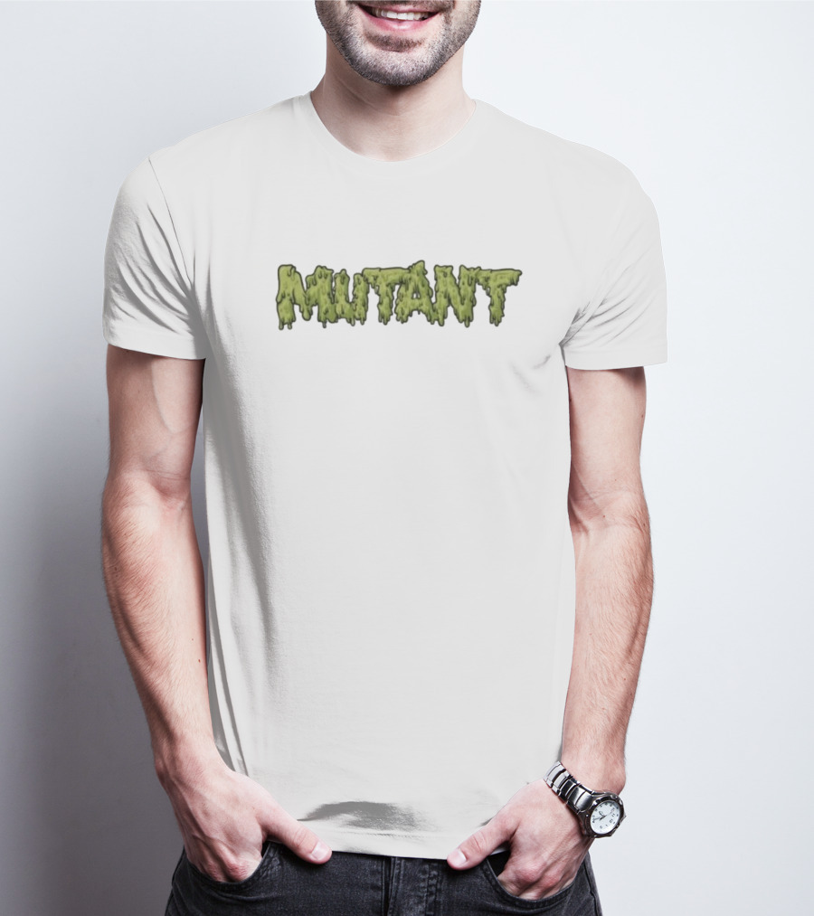 Mutant Threads Dripping Text T-Shirt