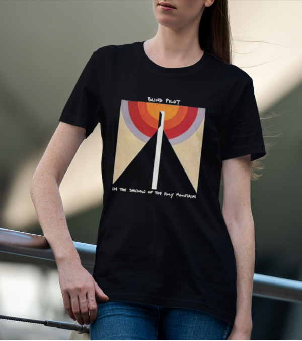 Blind Pilot In The Shadow Of The Holy Mountain Geometric Sunburst T-Shirt