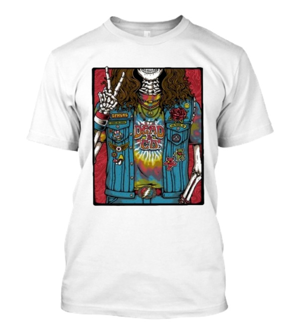 Dead And Co Las Vegas June 20 2024 Tie-Dye Skeleton Peacemakers T-Shirt