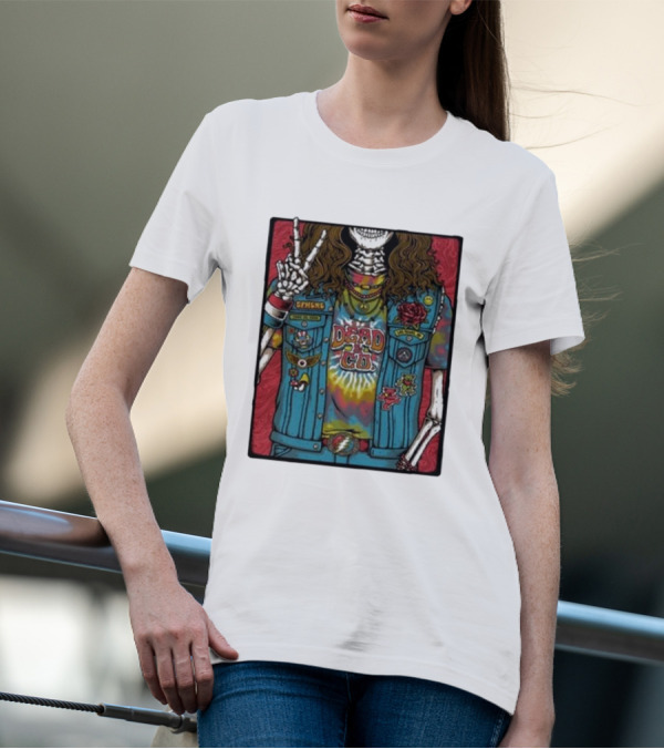 Dead And Co Las Vegas June 20 2024 Tie-Dye Skeleton Peacemakers T-Shirt