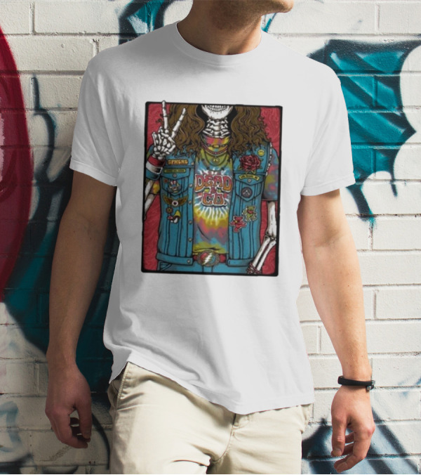 Dead And Co Las Vegas June 20 2024 Tie-Dye Skeleton Peacemakers T-Shirt